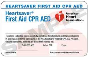 heartsaver cpr aed